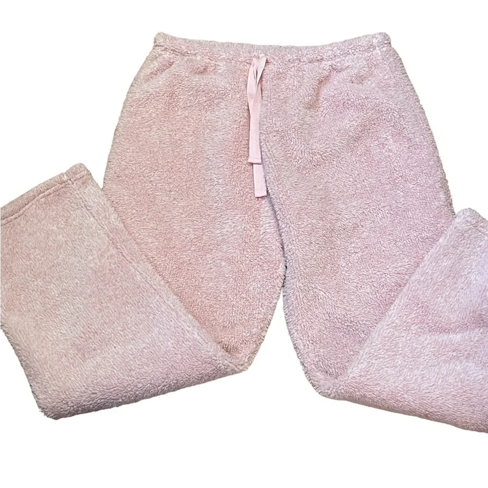 Jaclyn Intimates 2 piece fleece pink pj's,‎ animal motif